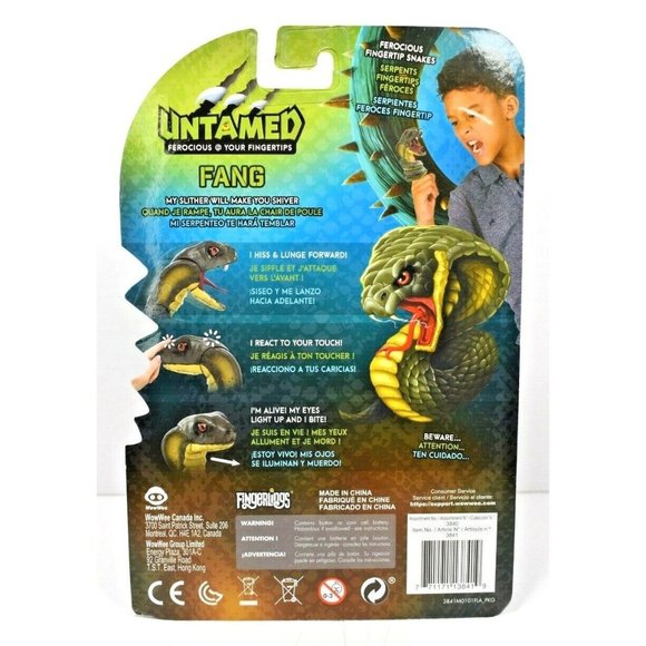 WowWee Fingerlings Untamed Fang Snake Ferocious at Your Fingertips (New) - Picture 2 of 6